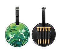 Strange Bird - Borsa portaoggetti per tee da golf, facile da trasportare e più efficiente per giocare a golf, colore: nero