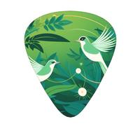 Strange Bird - Set di 12 plettri per chitarra, sottili, medi e spessi, adatti per chitarra, basso, chitarra elettrica e ukulele