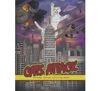 Strange Design Coloring Books Cats Attack (Tascabile) Funny Cats Coloring Book