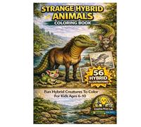 Strange Hybrid Animals Coloring Book: Fun and Funny Fantasy Creature Coloring Pages for Kids Ages 6-10 Cute Creative and Imaginative Animal Hybrids