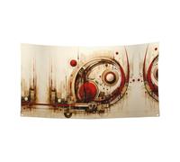 Strange Patterns - Straniera stampata da appendere, 177,8 x 88,9 cm, per feste natalizie, 180 x 90 cm