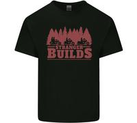 Stranger Builds Motorcycle Biker Custom Chopper T-Shirt Per Bambini