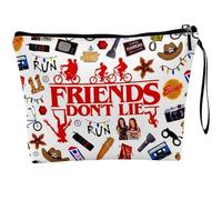 Stranger Theme Funny Things Regali per la sua migliore amica Regalo per donne amiche Regali per viaggi Retro Makeup Pouch Contiene Pennelli Portafoglio Telefono Scuola Ufficio Famiglia Club Attività