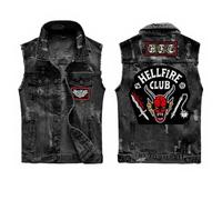 Stranger Things 4 Gilet jeans - Hellfire S nuovo fanseller, Nero , S
