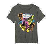 Stranger Things 4 Lucas, Max, Dustin, Eleven, Mike Maglietta, Donna Plus-Size, Asfalto, 3X