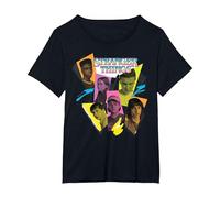 Stranger Things 4 Lucas, Max, Dustin, Eleven, Mike Maglietta, Donna Plus-Size, Nero, 3X