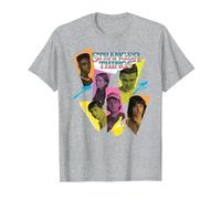 Stranger Things 4 Lucas, Max, Dustin, Eleven, Mike Maglietta, Uomo, Grigio Melange, 5XL