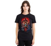 Stranger Things 5 Poster Ladies T Shirt, Black, Small