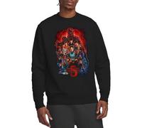 Stranger Things 5 Poster Unisex Sweatshirt, Black, XX-Large