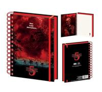 Stranger Things 5 quaderni a spirale Vecna Sky, formato A5, con licenza ufficiale Pyramid International, cancelleria di alta qualità, ideale per scuola, ufficio o collezionisti