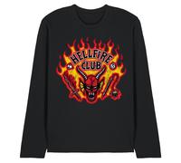 Stranger Things 5Hellfire Maglietta Fiamme Manica Lunga Adulto Unisex (TV26059)