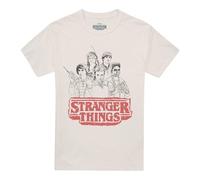 Stranger Things 5Maglietta Schizzo di Gruppo Adulto Unisex (TV25991)