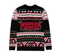 Stranger Things Adults Christmas Jumper Mens Womens Upside Down Knittoned Magi