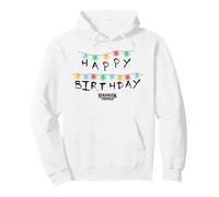 Stranger Things Birthday Lights Ufficialmente Autorizzato Felpa con Cappuccio