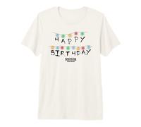 Stranger Things Birthday Lights Ufficialmente Autorizzato Maglietta Premium