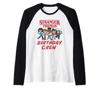 Stranger Things Birthday Upside Ufficialmente Autorizzato Maglia con Maniche Raglan