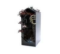 Stranger Things bookend compatible with LEGO small bricks, light-up model ornaments, building blocks, educational assembly toys.