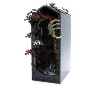 Stranger Things bookend compatible with LEGO small bricks, light-up model ornaments, building blocks, educational assembly toys.