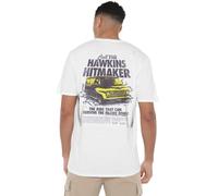Stranger Things Call The Hawkins Hitmaker Front Back Unisex T Shirt, White, X-Large