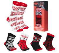 Stranger Things Calzini Uomo - Calze Uomo Pacco da 5 - Calzini Divertenti per Ragazzo 40-45 Cotone Misto - Gadget Regalo Uomo Natale Compleanno