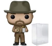 Stranger Things - Capo Hopper con ciambella Funko Pop! - Figura in vinile con custodia protettiva compatibile con Pop Box)