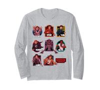 Stranger Things Character Badges Ufficialmente Autorizzato Maglia a Manica