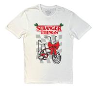 Stranger Things Christmas Bike ufficiale Uomo maglietta unisex
