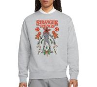 Stranger Things Christmas Demogorgon, Dice, Canes And Cookies Sweatshirt, Maglia di Tuta, Grigio (Athletic Heather), S Unisex-Adulto