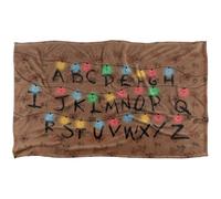 Stranger Things Christmas Lights Alphabet Coperta super morbida al tatto setoso - 91 x 147 cm