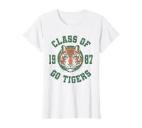 Stranger Things Class of 1987 Maglietta, Donna, Bianco, 3XL