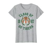 Stranger Things Class of 1987 Maglietta, Donna, Grigio Melange, XL