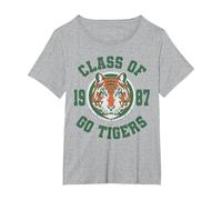 Stranger Things Class of 1987 Maglietta, Donna Plus-Size, Grigio Melange, 4X