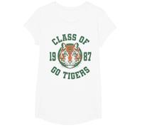 Stranger Things Class of 1987 Maglietta, Ragazze, Bianco, XS