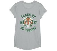 Stranger Things Class of 1987 Maglietta, Ragazze, Grigio Melange, S
