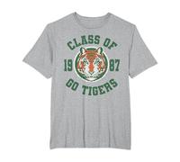 Stranger Things Class of 1987 Maglietta, Uomo Taglie Grandi, Grigio Melange, 2X Tall