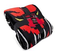 Stranger Things Coperta Pile Plaid Divano Morbida 130 x 150 cm Fluffy Blanket per Letto Singolo Hellfire Club Gadget Idea Regalo (Nero)