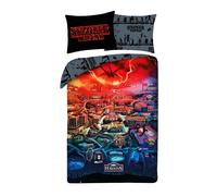 STRANGER THINGS Copripiumino SET LETTO 140x200cm HAWKINS SOTTOSOPRA Originale
