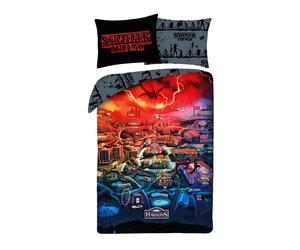 STRANGER THINGS Copripiumino SET LETTO 140x200cm HAWKINS SOTTOSOPRA Originale