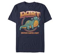 Stranger Things Dart Time Maglietta a Maniche Corte T-Shirt, Blu Navy, S Uomo