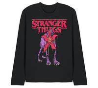 Stranger Things Demodog Drip Unisex Long Sleeve T Shirt, Black, X-Large