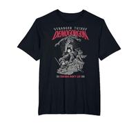 Stranger Things Demogorgon Friends Dont Lie Maglietta, Uomo Taglie Grandi, Nero, 4X Tall