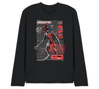 Stranger Things Demogorgon Monster Unisex Long Sleeve T Shirt, Black, XX-Large