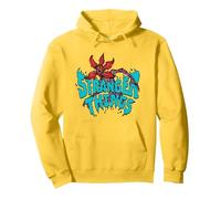 Stranger Things Demogorgon Sketch Felpa con Cappuccio, Unisex per Adulti, Limone, L