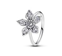 Stranger Things Demogorgon sterling silver ring with clear cubic zirconia