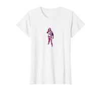 Stranger Things Dustin Henderson Maglietta, Donna, Bianco, XL