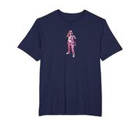 Stranger Things Dustin Henderson Maglietta, Uomo Taglie Grandi, Navy, 3X Tall