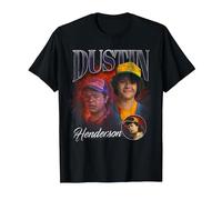 Stranger Things Dustin Homage Maglietta, Uomo, Nero, 3XL