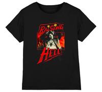 Stranger Things Eddie Munson Raising Hell Boys T Shirt, Nero, 12-13 Anni Bambini e Ragazzi