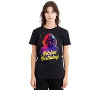 Stranger Things Eleven Bitchin' Birthday Ladies T Shirt, Black, XX-Large