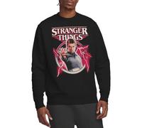 Stranger Things Eleven Lightning Poster Unisex Sweatshirt, Black, XL